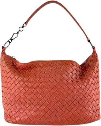 Bottega Veneta Pre-owned Shoulder Bags, female, Orange, Size: ONE SIZE Pre-owned Vintage Shoulder Bag