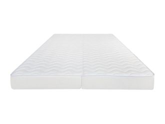 VENTE-UNIQUE.COM Colchón para sofá clic-clac poliéster blanco 130 x 190 cm