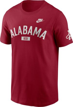 Nike Alabama Legacy Arch 2-Hit Nike Mens College T-Shirt in Red | N19969WABV-5ML