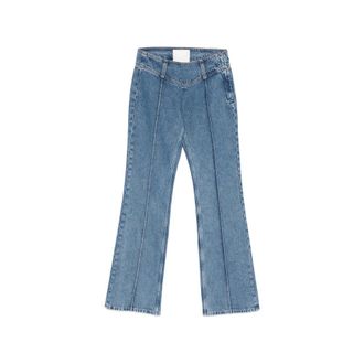 Mother SNACKS! The Pin Up Takeout Heel Seam-detail Jeans