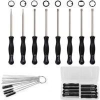 OEM Juego De 8 Destornilladores Para Ajuste De Carburador, Para Limpieza Y Reparaci&oacute;n De Motores, Compatible Con La Mayor&iacute;a De Motores, Con Estuche De Tra
