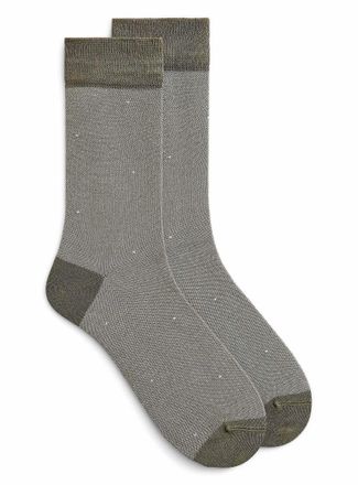Lindbergh Mens Heathered bamboo viscose dress socks