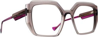 Caroline Abram Peggy Geometric Frame - unisex - Brillen - Grijs - 51 MM - Accessoires