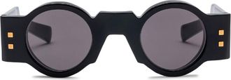 Balmain Olivier round-frame sunglasses - unisex - Acetate - One Size - Black