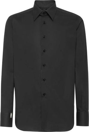 Billionaire Boys Club Shirt Slim Fit - Heren - Zakelijke Overhemden - Zwart - S - Leer - Overhemden
