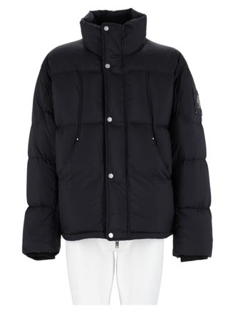 Moose Knuckles Black Insulated High-Collar Nylon Down Jacket