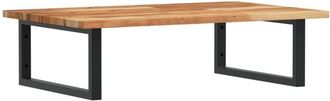 vidaXL Basin Shelf Wall Mounted Steel and Solid Wood Acacia Vidaxl