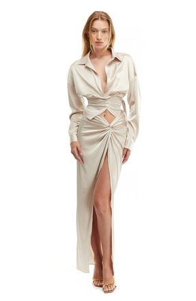 Mother of All Chisa Skirt in Champagne at Nordstrom, Size X-Small