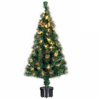 Trade Shop Trade Shop - Albero Di Natale A Fibra Ottica 140 Punte Christmas Tree Luci Natale 120cm Verde
