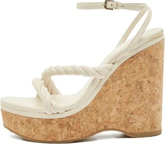 Jimmy Choo London Sandali Diosa con zeppa - Toni neutri