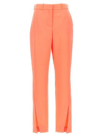 Balmain Orange Straight Flat Front Pant