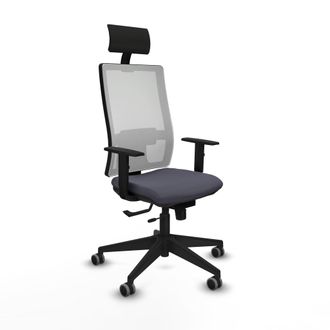 Piqueras y Crespo Silla De Oficina Con Cabecero Piqueras Y Crespo 1d066g1 Gris Oscuro