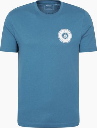 Mountain Warehouse Mens Mountain Warehouse Mens St Ives Sailboat T-Shirt - Navy - Size: 38