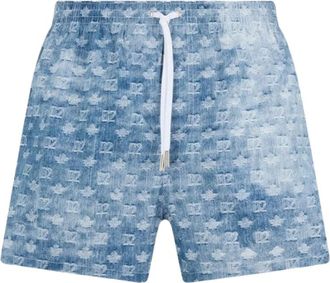 Dsquared2 Uomo, Costumi da bagno, Blu, L, new
