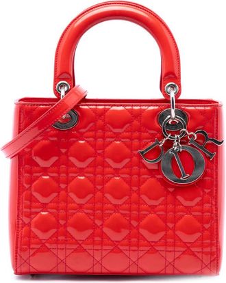Dior Pre-owned Dior Medium Patent Cannage Lady Ladies YBO2Y07JUQVV5QZN