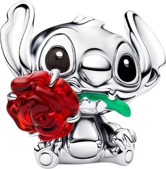 Pandora Disney Stitch Charm de Cristal Murano Rose - Accessories - Mujer - Gris - ONE SIZE