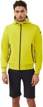 Roberto Ricci Design Zomer Jas met Capuchon - Heren - Vesten met rits - Geel - M - Hoodies & sweatvesten