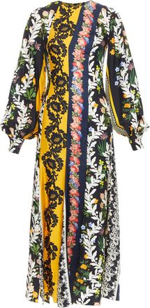 Oscar De La Renta floral boho dress