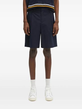 A.P.C. Shorts met geplooide voorkant - Blauw