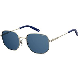 Polaroid Sunglasses, male, Gray, Size: 51 MM Gold/Blue Sungles