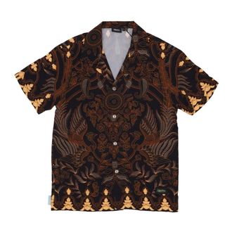 Dolly Noire Heren, Overhemden, Bruin, Maat: S Viscose