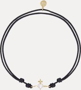 Vivienne Westwood Valentine&acirc;s Gold Heart Cord Bracelet 9k Gold Women