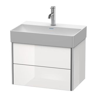Duravit Duravit Xsquare Mueble De Tocador Compacto De Pared 58.4x39.0 Cm, 2 Cajones, Para Lavabo Durasquare 235660, Color (frente/cuerpo): Perla De Albaricoqu
