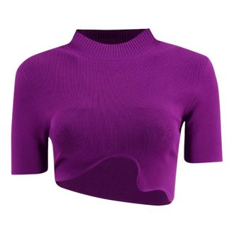 CHRISTOPHER ESBER T-Shirts, female, Purple, Size: S Maparadita Top