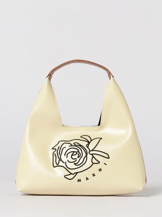 Marni Borsa in pelle sintetica con fiore ricamato