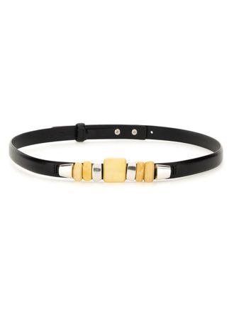 Isabel Marant Black Embellished Buckle Belt