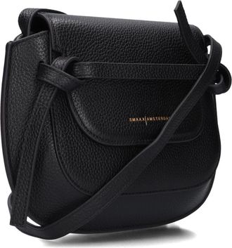 Smaak Clint Crossbody Tas - Dames - Schoudertassen - Zwart - ONE Size - Leer - Tassen