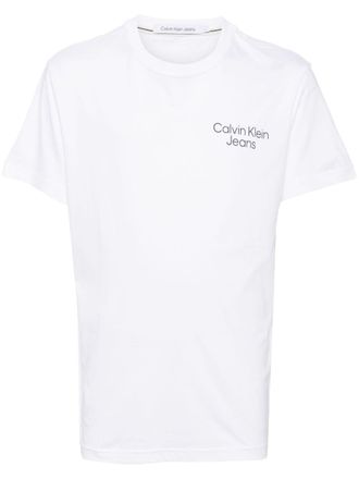 Calvin Klein logo-printed t-shirt - men - Cotton - S - White