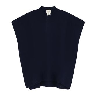 Alysi Dames, Truien, Blauw, Maat: XS Wol