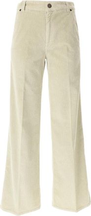 PT01 Beige Broek - Dames - Wijde Broeken - Beige - W27 - Broeken