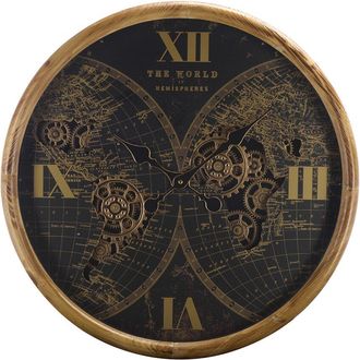 SEI Furniture Sei Clayton World Gear Wall Clock