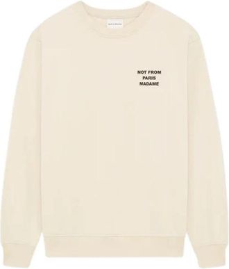 Dr&ocirc;le de Monsieur Felpa Sweatshirt - Heren - Sweatshirts - Beige - S - Katoen - Hoodies & sweatvesten