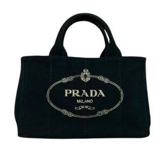 Prada Pre-owned Tote Bags, female, Black, Size: ONE SIZE Pre-owned Vintage Canvas Tote Bag