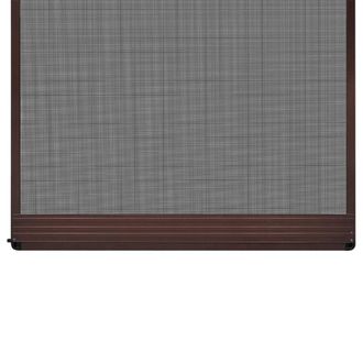 Berkfield Home Practical Brown Hinged Insect Screen for Doors 120 x 240 cm