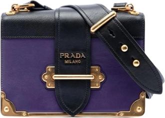 Prada Pre-owned Cahier Cross Body Bag - - Pre-owned - Donna - Viola - ONE SIZE