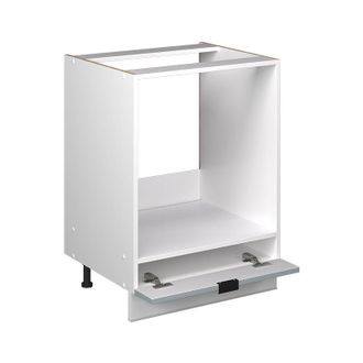 Vicco Armario Para Horno Empotrado Fame-line, Azul Claro-gris, 60 Cm, Et Roble