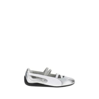 Puma Ballerinas, female, Gray, Size: 10 1/2 US Speedcat Ballet Metallic
