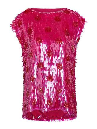 Dries Van Noten Dries van noten top cuzco fuchsia