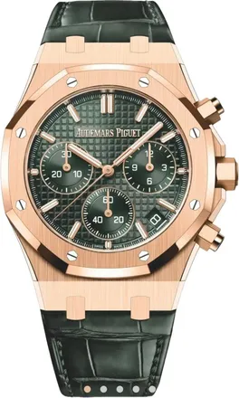 Audemars Piguet Grren Royal Oak Selfwinding Chronograph 50th Anniversary 41mm Watch