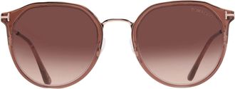 Tom Ford Brown Gradient Round Ladies Sunglasses FT0897-K 45F 55