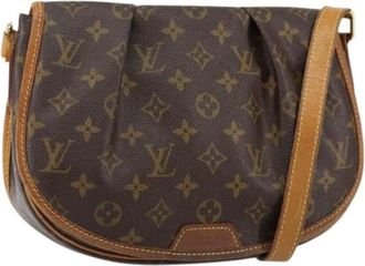 Louis Vuitton Pre-owned Cross Body Bags, female, Brown, Size: ONE SIZE Pre-owned Canvas Cross Body Bag
