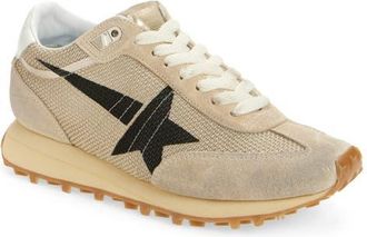 Golden Goose Marathon Running Sneaker in Beige/Black at Nordstrom, Size 10Us