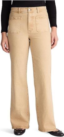 Madewell The Emmy Wide-Leg Pant Womens Jeans Fawn : 25 30, Cotton/Denim/Elastane