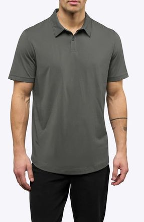 Cuts Trim Fit Cotton Blend Polo in Castor Grey at Nordstrom, Size Xx-Large