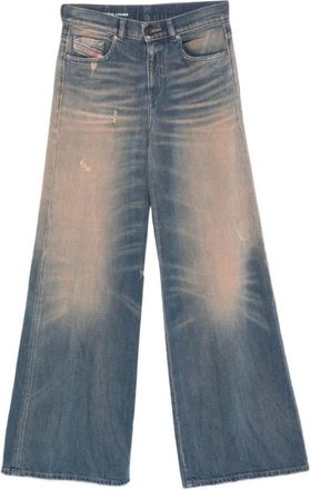 Diesel Jeans met verwassen effect - Dames - Jeans - Blauw - Maat: W24