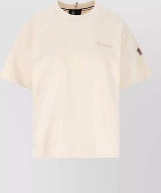 Moncler cotton logo-embroidered t-shirt